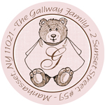 Name Doodles - Round Address Labels/Stickers (Culinary Bear)